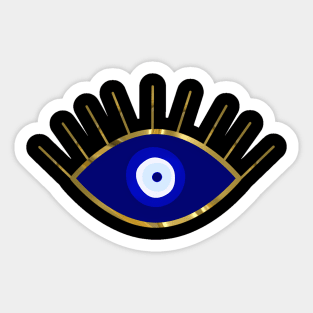 I See You Blue Evil Eye Sticker